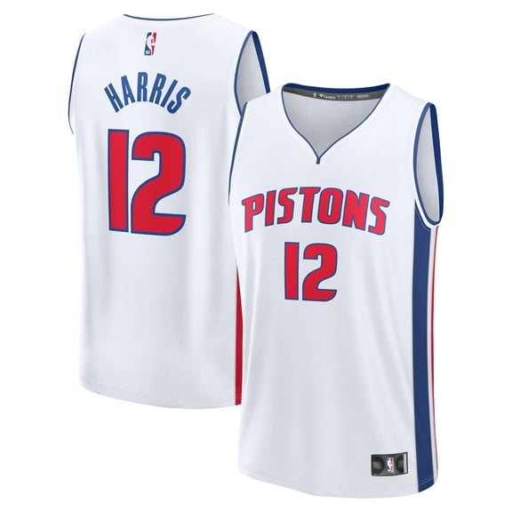 Men's Fanatics Tobias Harris White Detroit Pistons Fast Break Replica Player Jersey - Association Edition