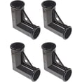 thumbnail image 2 of 1 3/8" x 1 3/8" Black Chain Link Fence Gate Corner | Black Aluminum Gate Corner | Gate Elbow | Pack of 4, 2 of 5