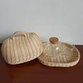 thumbnail image 5 of Rattan Storage Tray with Cover,Hand-Woven Wicker Baskets,Bread Fruit Food Breakfast Display Box,for Food, Fruit,Cake,Etc, 5 of 9