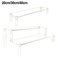 thumbnail image 3 of Transparent acrylic display stand multi-layer figure storage rack jewelry rack 2 layers 40cm, 3 of 4