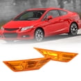 thumbnail image 4 of Luz 2pcs lámpara de marcador lateral alojamiento de la lente naranja reemplazo de la lente de brillo de naranja para cívicos de decima generación fk lx ex turing, 4 of 7