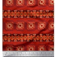 thumbnail image 1 of Soimoi Cotton Duck Fabric Geometric African Printed Craft Fabric by the Yard 56 Inch Wide, 1 of 1