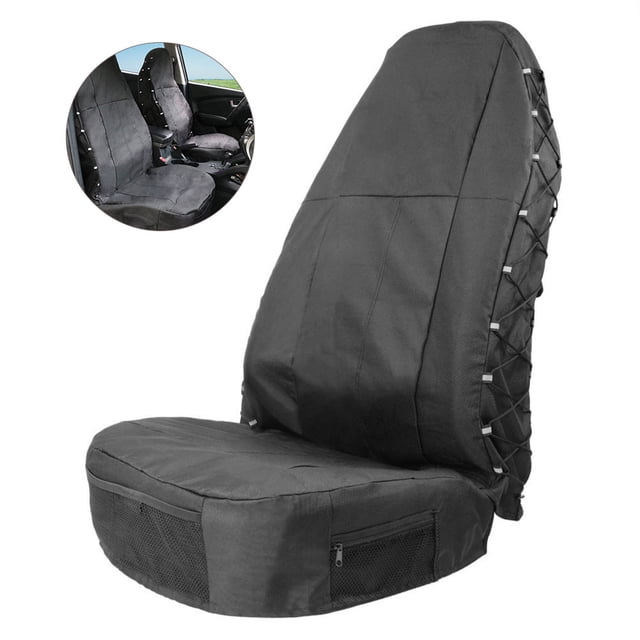 Fundas universales para asientos de mascotas, fundas protectoras para asientos de coche, resistentes al agua, transpirables y ligeras (negro)