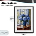 thumbnail image 4 of Stupell Industries French Country Winter Hydrangeas by Window Black Framed Print Under Glass, 14 x 20, by Creative Studio, 4 of 8