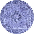 thumbnail image 1 of Ahgly Company Indoor Round Persian Blue Traditional Area Rugs, 6' Round, 1 of 4