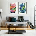 thumbnail image 7 of Kate and Laurel Sylvie Bright Abstract Framed Canvas Wall Art by Jessi Raulet of Ettavee, 23x33 Gray, Modern Colorful Brushstrokes Art for Wall, 7 of 7