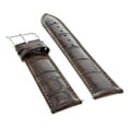 thumbnail image 2 of LEATHER WATCH STRAP BAND FOR BAUME MERCIER CAPELAND CLASSIMA 22/20 DARK BROWN, 2 of 2