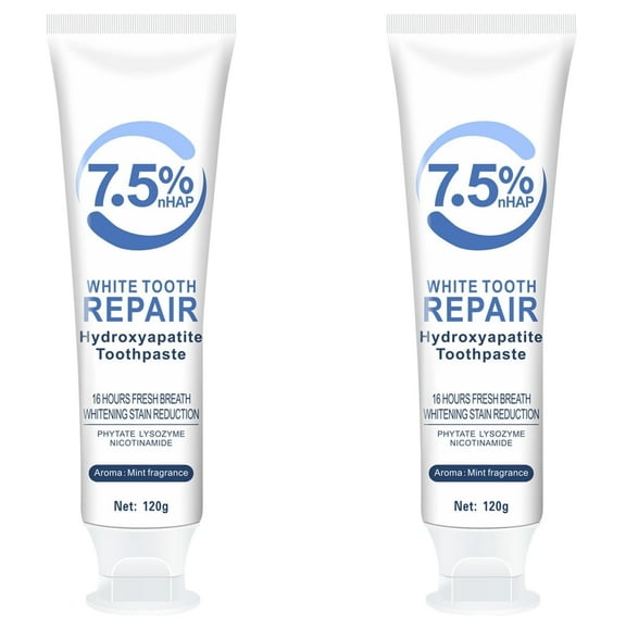 7.5% Hydroxyapatite Toothpaste, Hydroxyapatite Toothpaste, 7.5% White Tooth Repair Hydroxyapatite, 7.5% Repair Toothpaste, Gentle Mint, Fresh Breath