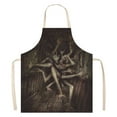 thumbnail image 1 of CRCMURE Apron Sleeve Horrifying Halloween Apron Set: Family Friendly Bib & Neck Cover For Festival Decor, 1 of 3