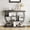 Black Wood Grain, variant on PYY Industrial 4-Tier Console Table for Living Room – Narrow Entryway Sofa Table with Storage Shelves, Metal Geometric Frame, Rustic Wood Accent, Adjustable Feet, Versatile Furniture, Gray