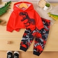 thumbnail image 2 of GXWEA Kids Winter Outfits 2T Winter Clothes Boy Toddler Boy Clothes Long Sleeve Sweatsuits Tops And Pants 2Pcs Boys Fall Winter Outfits Set 6-9 Months, 2 of 9