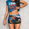 thumbnail image 3 of Fotbe Ice Blue Ocean Sea Turtle Shorts Sin Costuras – Shorts Deportivos de Cintura Alta para Mujer, Elásticos para Gimnasio, Yoga, Running o Ciclismo-Medium, 3 of 8