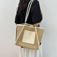 thumbnail image 3 of Bolso Hobo Elegante Tejido Malla Mano Paja para Mujer Playa Verano, 3 of 8