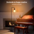 thumbnail image 3 of LUMOKU L&aacute;mpara de pie industrial para sala de estar, socket E26, 152cm, dise&ntilde;o minimalista para iluminaci&oacute;n decorativa, para decoraci&oacute;n del hogar, rec&a, 3 of 7