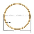 thumbnail image 4 of Meridian Furniture XOXO Gold Stainless Steel Contemporary Wall Decor, 4 of 7