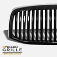 thumbnail image 3 of Stehlen 642167821113 Vertical Front Hood Bumper Grille - Black For 2006-2008 Dodge Ram 1500 / 2006-2009 2500 3500, 3 of 5