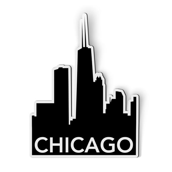 Chicago Skyline - 5.5" Magnet for Car Locker Refrigerator