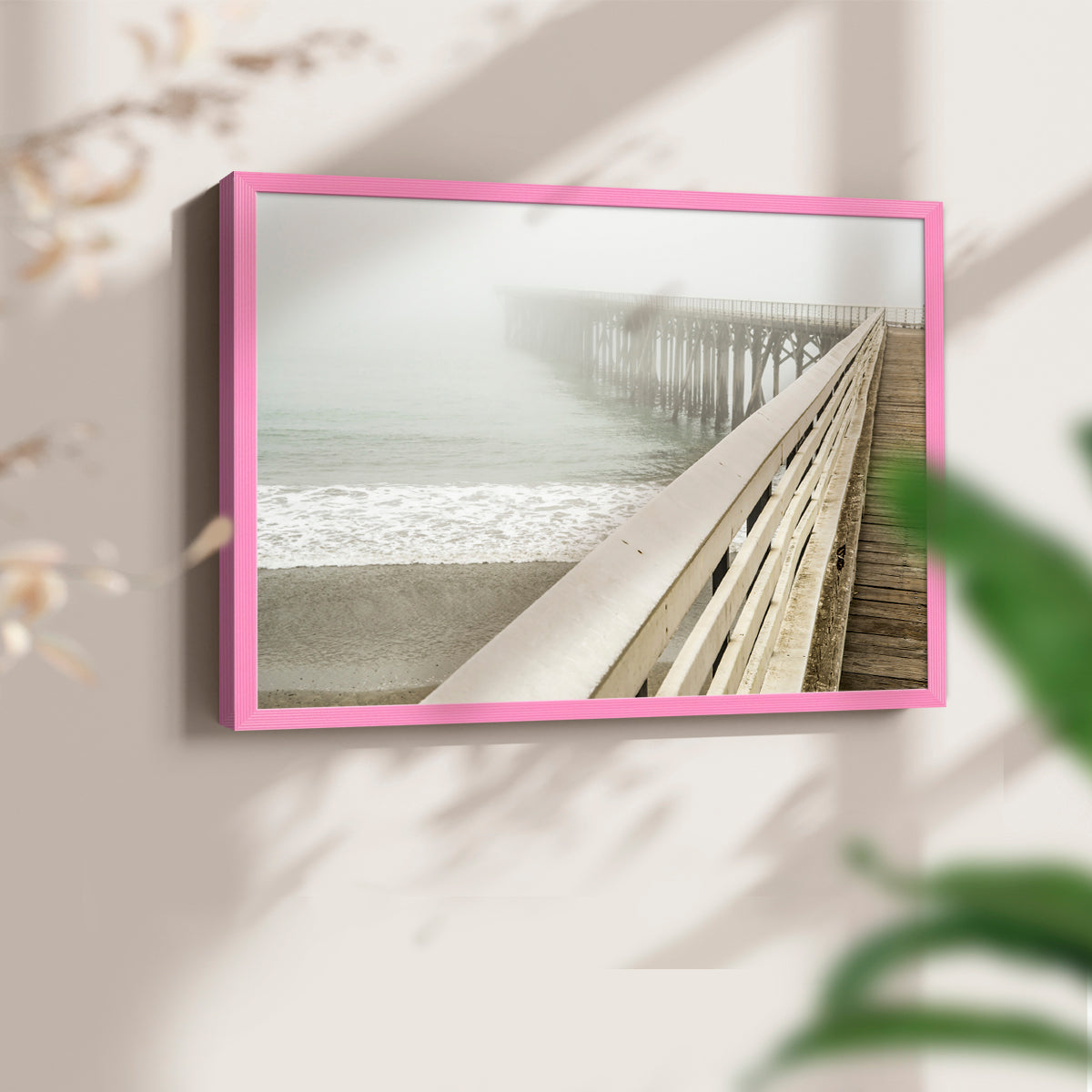 San Simeon Wharf by Danita Delimont - Restickable Framed Giclée Print