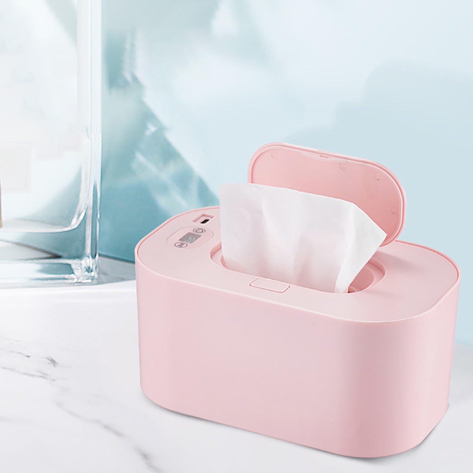Portable USB Wet Towel Heater for Travel - Constant Temperature Wireless Car Charging Cosmetic
