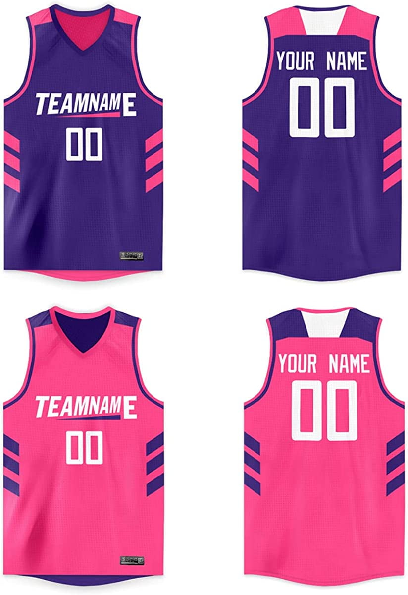  Custom Basketball Jersey Personalized Printed Reversible  Customized Name Number Team Jerseys Men Blank Shirts Gift Sports :  Clothing, Shoes & Jewelry