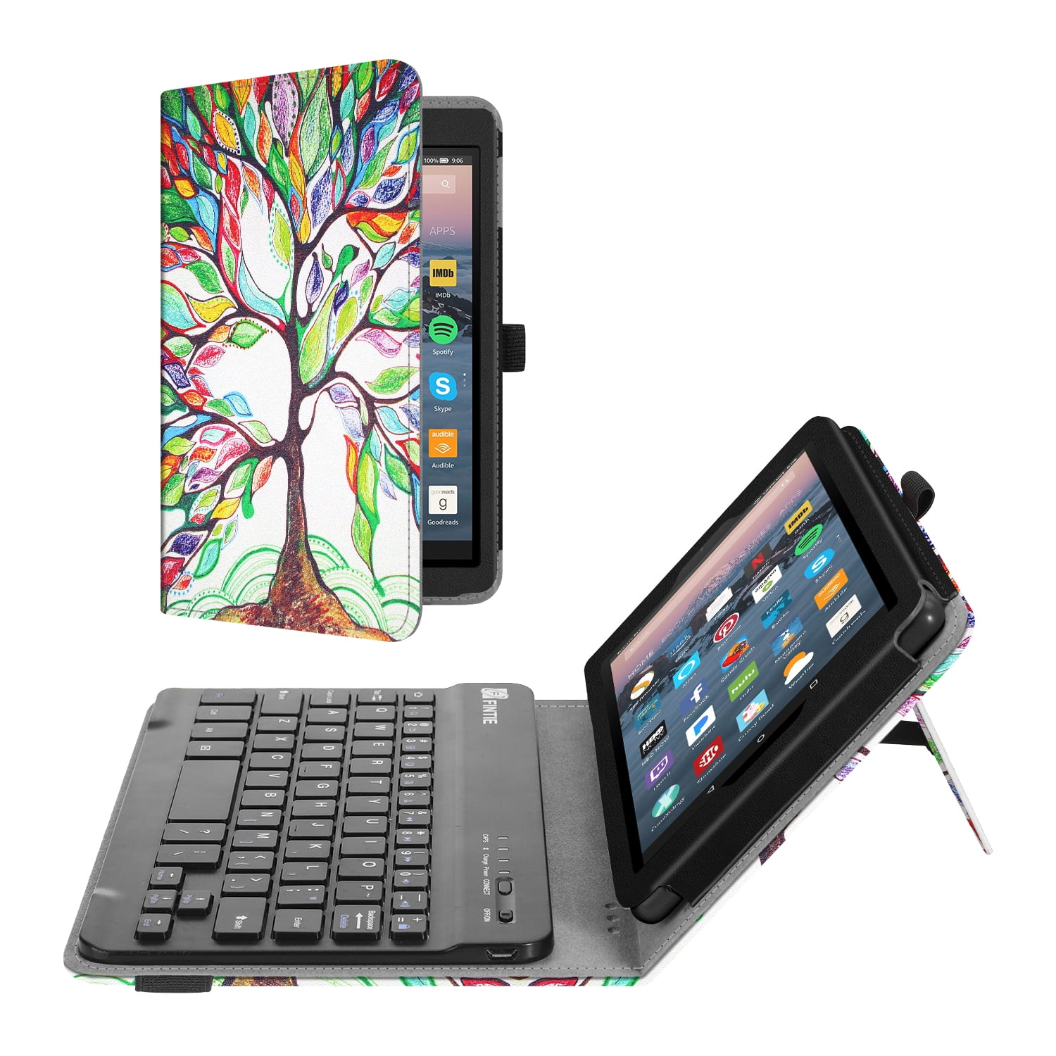 Keyboard Case for Fire 7 (9th Generation, 2019 Release), Fintie Slim