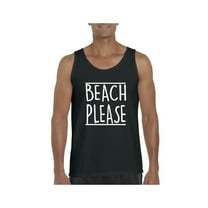 MmF - Men's Tank Top for Men, up to Men Size 3XL - Beach Please