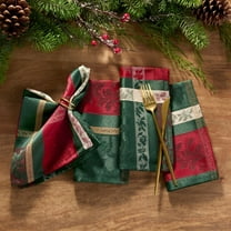 Merry and Festive Jacquard Napkins, Set of 4