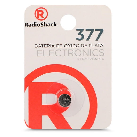 Batería óxido de plata RadioShack 377 1.5V
