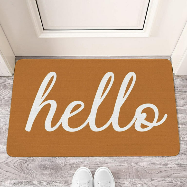 Natural Coco Coir Door Mat 17x30, Hello Welcome Front Doormat Non Slip  Rug For Home Indoor Outdoor Entrance : Target