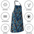 thumbnail image 5 of Goofa Blue Leaves A Printed Waterproof Apron 33" Chef Aprons for Men Heavy Duty Chemical Work Apron Adjustable Bib Apron, 5 of 9