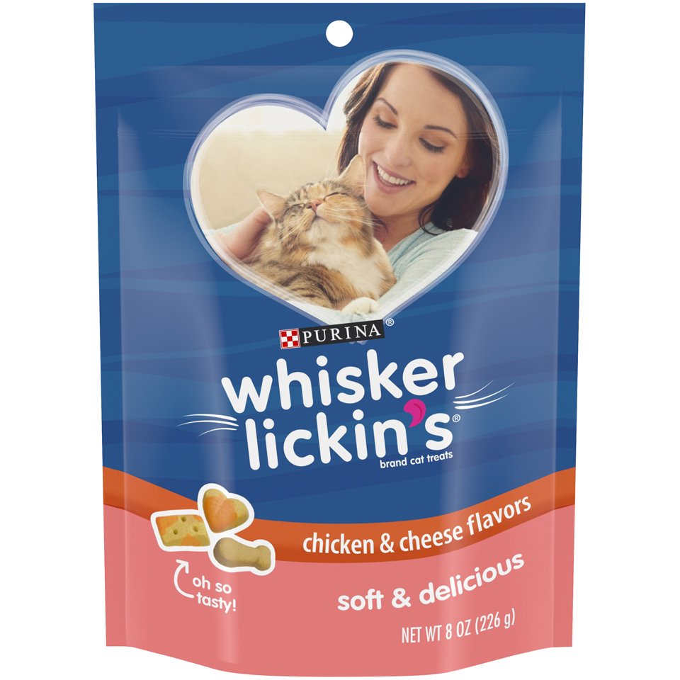 Purina Whisker Lickins Soft & Delicious Chicken & Cheese Flavors Cat