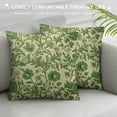 thumbnail image 3 of JEUXUS Sage Green Floral Pillow Covers Spring Vintage Rustic Cute Flower Print Decorative Outdoor Pillowcases Farmhouse Throw Cushion Case Decor for Couch Sofa Bed, 3 of 5