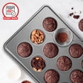 thumbnail image 7 of Bakken- Swiss 8-Piece Kitchen Baking Pan Set - Commercial Grade Carbon Steel Bakeware with Nonstick Coating, Stackable and Space-Saving Design, Oven Safe Tray (up to 450°F), Black, 7 of 7