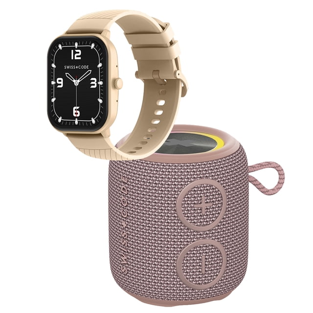 Combo Smartwatch Square 3 AMOLED SWISS CODE Bocina Inalámbrica Pump
