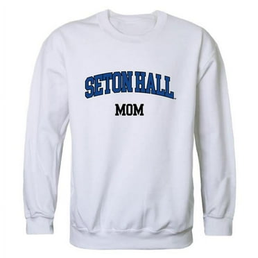 Women Seton Hall Pirates Mom Crewneck Fleece, White - Extra Large