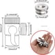 thumbnail image 3 of Adaptador de grifo de interruptor M22/M24, divisor de fregadero de cocina, válvula desviadora, conector de grifo de agua para inodoro, bidé, ducha, baño y cocina, 3 of 4