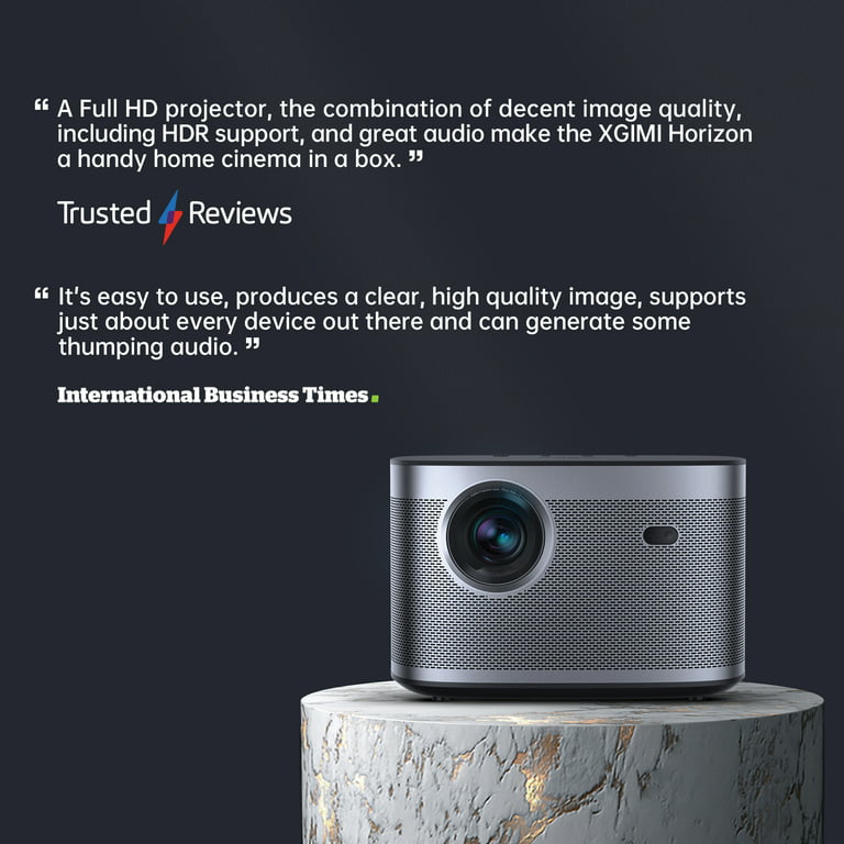 XGIMI - HORIZON FHD Smart Home Projector with Harman Kardon Speaker and  Android TV - Dark Silver 