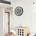 thumbnail image 6 of Indoor 12' Voice-Activated Luminous Decoration Wall Clock With LED Night Light Intricate Vintage Pattern, 6 of 8