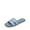 DENIM-CANVAS, variant on Women's Flat Sandals Slip On Slides Sandals Square Open Toe Jacquard Braided Fashion Slides Casual Beach Slippers for Summer