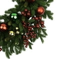 thumbnail image 6 of Northlight Pine with Ornaments and Berries Artificial Christmas Wreath - 24" - Unlit, 6 of 9