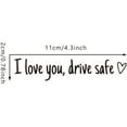 thumbnail image 6 of Testimiony/Prompttion Sticker, I Love You, Drve Safe Sticker, Women Car Decal for Rearview Mirror, 8 Colors Car Window Decal, Rear View Driving Safety Hearty Reminder (mix-24set), 6 of 6