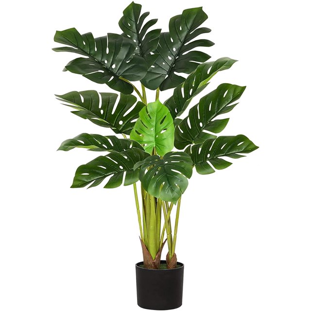VIAGDO Artificial Monstera Deliciosa Plant 43in Tall 11 Decorative