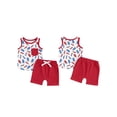 thumbnail image 3 of Aojekbee Baby Boy 4th of July Outfits Sleeveless Ice Cream Print Tank Tops + Shorts Set Toddler Summer Clothes, 3 of 10