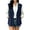 Navy, variant on BXJX Womens Denim Vests, Fashion Button Front V Neck Sleeveless Jeans Waistcoat with Pockets Blue Size S-2XL