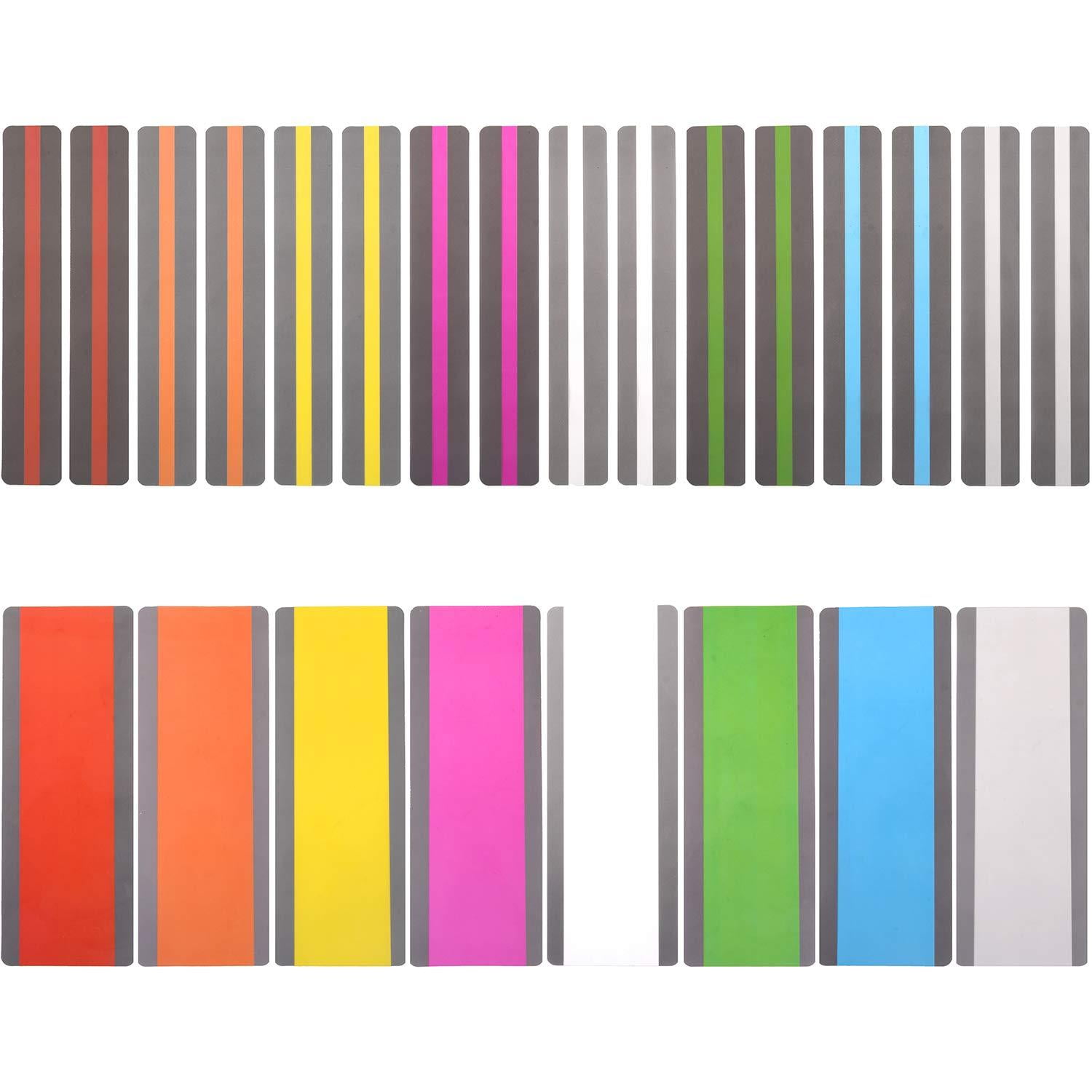 24 Pack Reading Guide Strips Highlighter Colored Overlays Bookmark Read
