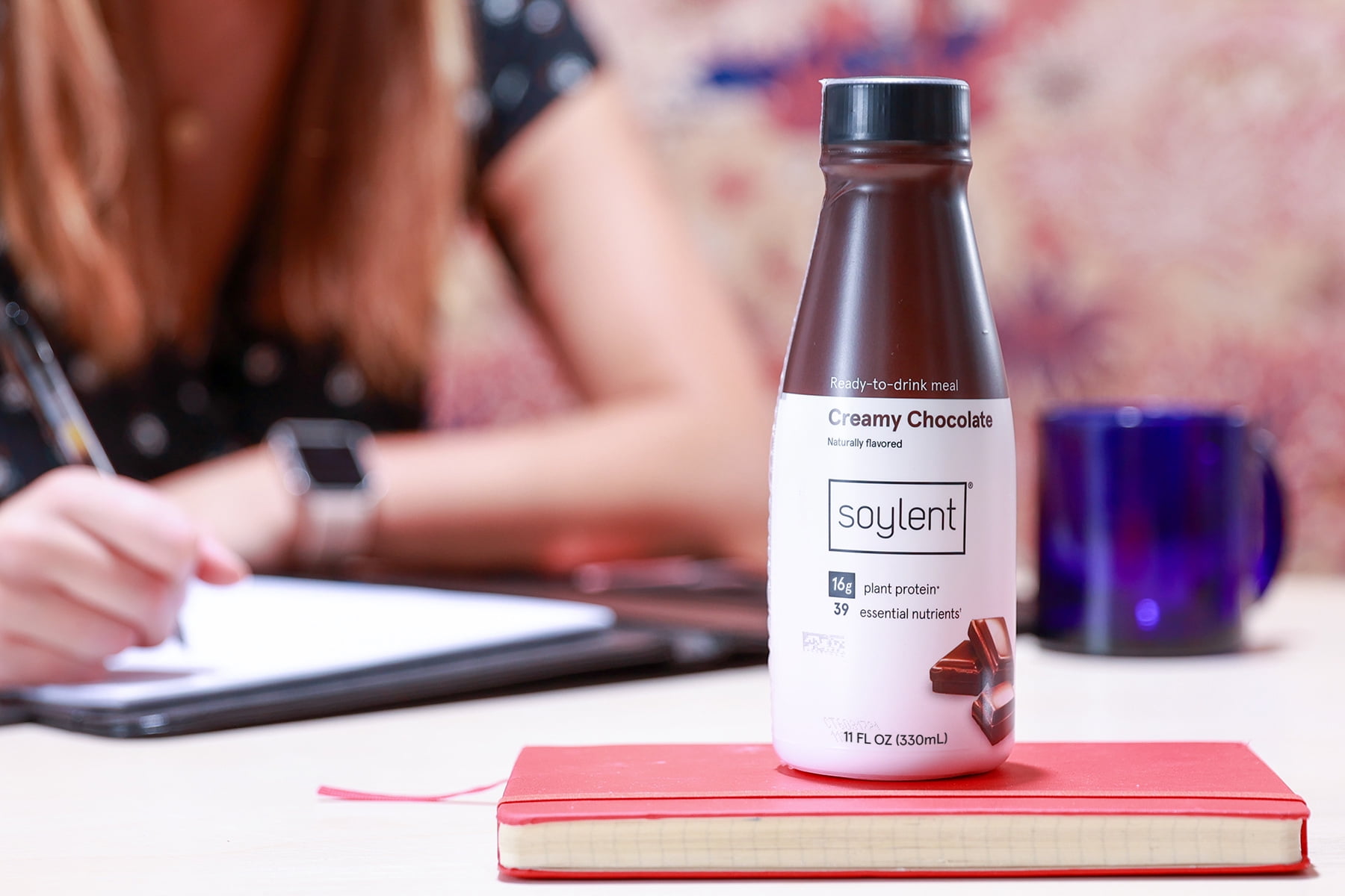 (3 pack) Soylent Protein Nutrition Shake, Creamy Chocolate, 11 fl oz, 4 Count
