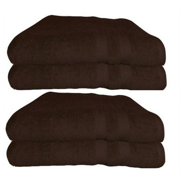 Just Linen Luxury Bath Towels 100% Cotton Soft & Elegant, Latte, Set Of 2