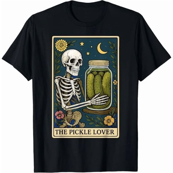 The Pickle Lover Fortune Teller Tarot Card Design Funny Foodie Gift Unisex T-Shirt up to Size 5XL