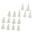thumbnail image 2 of KLKCMS 15Pcs Craft Foam Cones Christmas Tree Project for Festival Table Centerpiece, 2 of 9