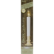 Electric Candle Lamp W/Sensor Boxed 7" Brass Plated